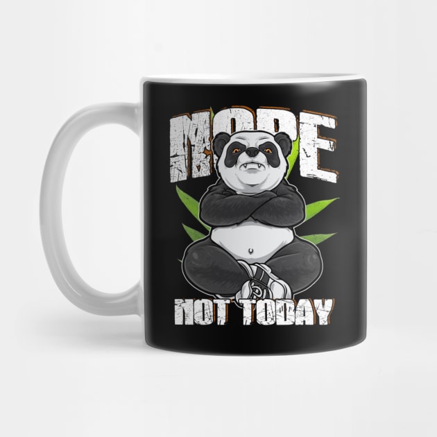 Nope Not Today Angry & Lazy Panda by printjobz